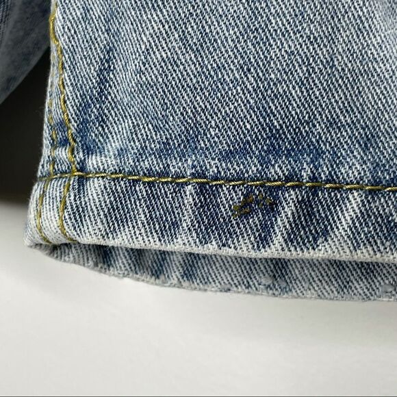 Shein Denim Ripped Distressed Mom Jean Shorts High Rise - Picture 5 of 6